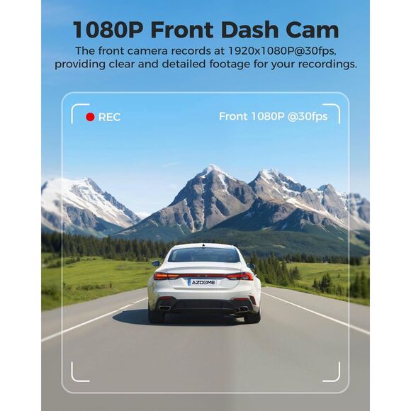 AZDOME M200 Dash Cam WiFi Mini Dashcam, 1080P Front Dash Camera for Cars - Picture 5 of 9